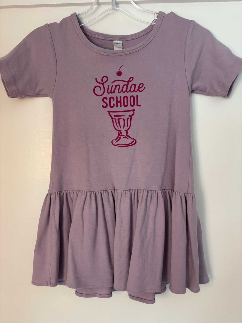 Kids Lavender 'Sundae School' Short Sleeve Dress size 6